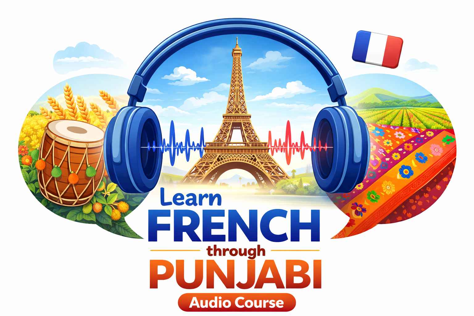 Punjabi Rahi French Sikho (Audio Course)