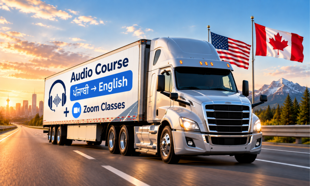 Hybrid course for truckers